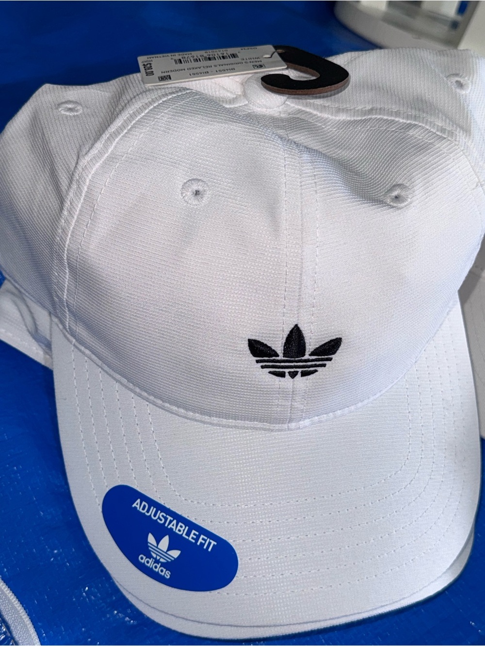 adidas White Relaxed Trefoil Cap